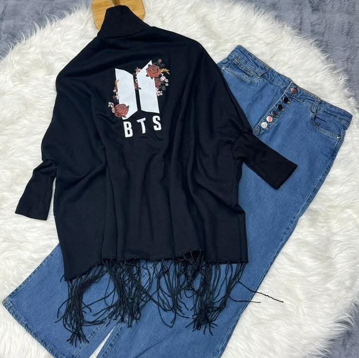 Cap Shawl & Premium Denim Duo" 🖤❄️